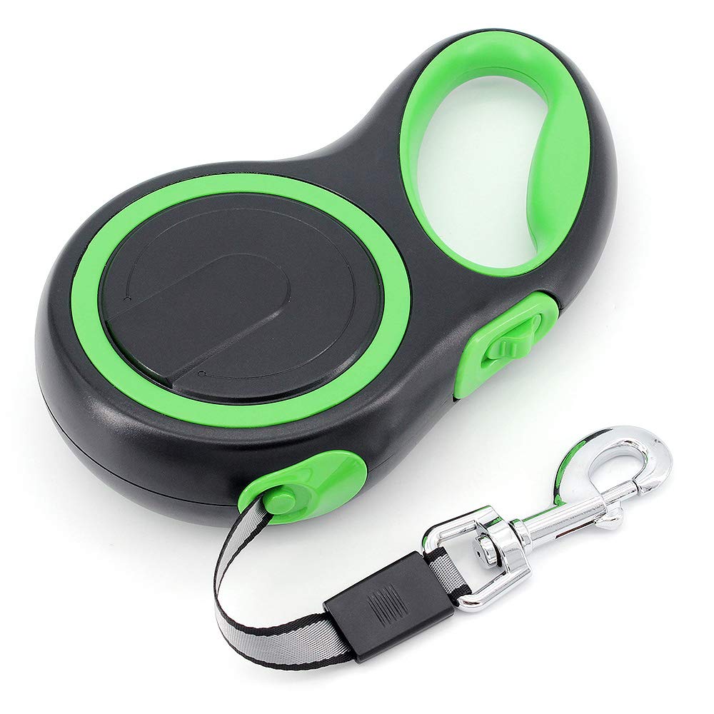 MoYouno 8M Long Retractable Dog Leash 110lbs, Heavy Duty Pet Lead Durable Dog Leash Automatic Extendable 8m lead dog retractable Up to 50KG,(Green)