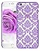 iPhone 6 Case, Style4U iPhone 6 [Purple] Flower Damask Design Slim Fit Case Cover for Apple iPhone 6 4.7 Inch with 1 Stylus and 1 HD Clear Screen Protector [Purple]