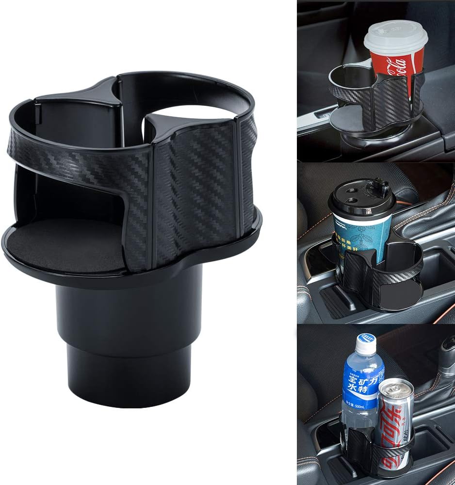 Auto Becherhalter Expander 2 In 1 - Universeller Halter Für Große Flaschen & Snacks, Verstellbar 6.4-15cm