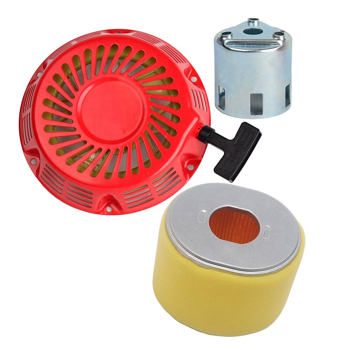 OxoxO Air Filter with Recoil Pull Starter Suitable Compatible with GX340 GX390 11hp 13hp Engine New