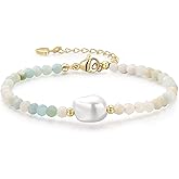 chorfla Gemstone Beaded Bracelets For Women,Friendship Bracelet Adjustable String Bracelet for Women Trendy Jewelry Gifts