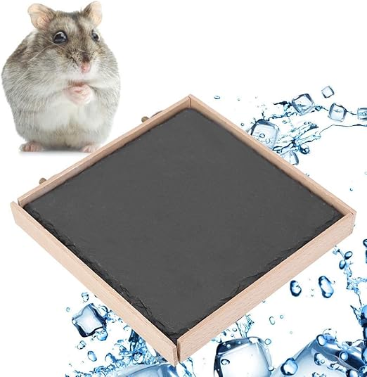 HEEPDD Pet Hamster Cooling Mat, Summer Stone Physical Cooling Pad Small