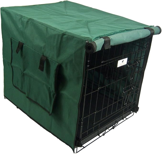 Settledown Waterproof Dog Crate Cover, Green Amazon.co.uk Pet Supplies