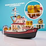 TUBBZ Jaws Floating Orca Boat Model Bundle with Bruce Quint Hooper Brody Figures view 3