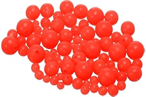 YELARXI Fishing Beads Glow Soft Plastic Fishing Bait Eggs Lure Rigs Accessories, for Saltwater Freshwater