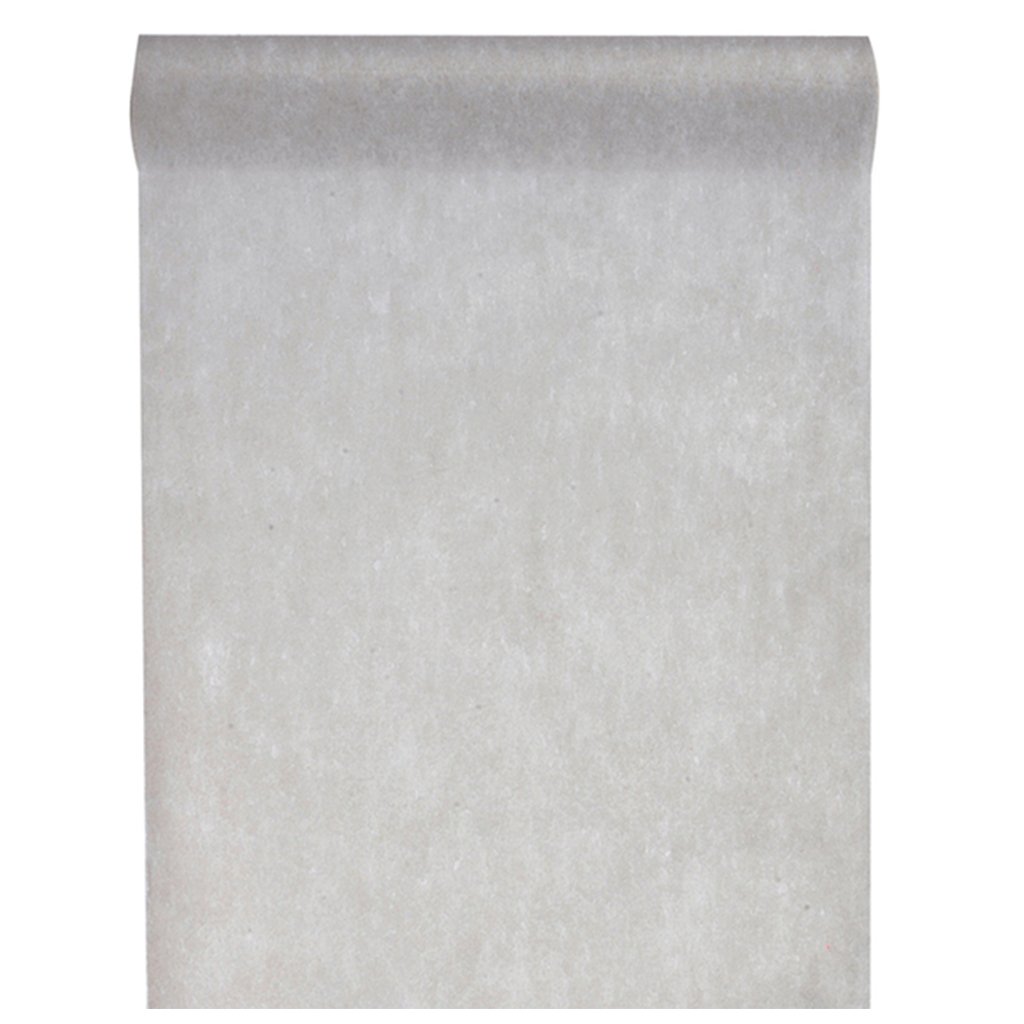 Non-woven fabric, 30 cm (25 m long) table runner – party, wedding decoration. grey