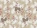 Woodland Berries Pine Sprigs Kraft Holiday Wrapping Paper - 24 Inches x 15 Feet Roll