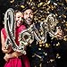 HAIOPS Bride To Be Balloon Love Balloon Jumbo Foil Balloon Handwriting Letter Giant Celebration Balloon Romantic Wedding Bridal Shower Anniversary Engagement Party Decoration (Silver)