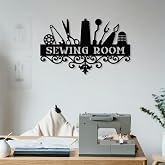 XORT Vintage Sewing Machine Metal Wall Decor, Quilting Sign Craft Room | Vintage Quilting Sewing Machine Metal Wall Sign; 10x16in, Rust-Resistant, Indoor Outdoor, Mounting Hardware Included