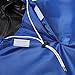 Long Rain Poncho, Duty Reusable Raincoat for Men Women with Hood, One Size Fits All(Navy)