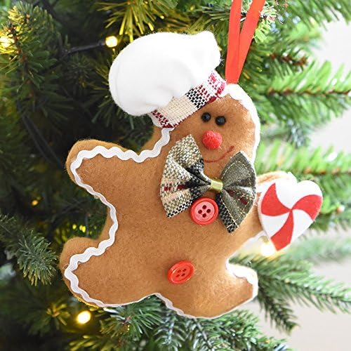 StMelody Christmas Style Santa Claus and Elk Gingerbread Kawaii Cute Muppet Pupet for Home Decor