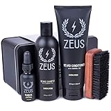 ZEUS Deluxe Beard Grooming Kit for Men - Beard Care
