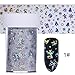 BORN PRETTY 2 Rolls Nail Art Holographic Foil Sticker Starry Sky Christmas Tree Elk Snowflake Manicure Laser Transfer Decals 100cm