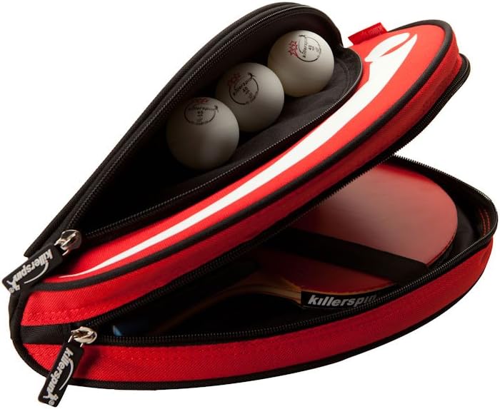 Killerspin Barracuda Ping Pong Paddle Carry Case| Padded Table Tennis Racket Cover| Reinforced Padded Polyester Bag for 2 Ping Pong Rackets, Side Accessory Pocket for Balls| Protective Zipper Enclosure : Table Tennis Cases : Sports & Outdoors