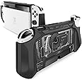 Mumba Dockable Case for Nintendo Switch OLED 2021, [Blade Series] TPU Grip Protective Cover Accessories Compatible with Nintendo Switch OLED 7 Inch and Joy-Con Controller (Cobalt)
