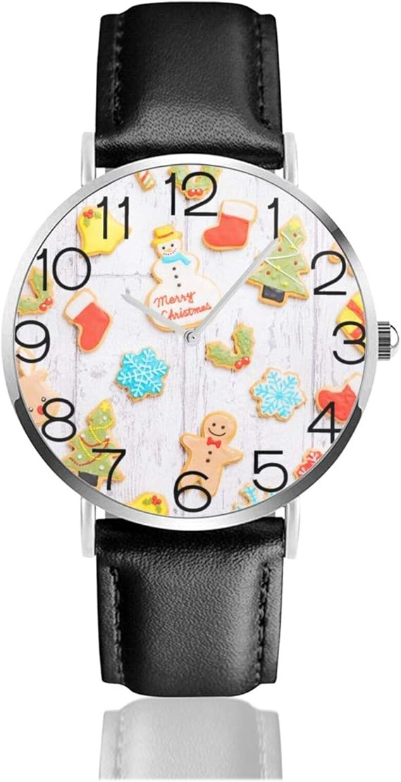 Amazon 腕時計 可愛いキャラクターのクリスマスアイシングクッキー メンズ レディース 通用 クオーツムーブメントアナログ ウオッチ 30m防水 レザーバンド ファッション フォーマル ビジネス 通勤 宴会 平日 時計 新年 成人祭 プレゼント メンズ腕時計 腕時計 通販 Amazon 腕時計 可愛いキャラクターのクリスマスアイシングクッキー メンズ レディース 通用 クオーツムーブメントアナログ ウオッチ 30m防水 レザーバンド ファッション フォーマル ビジネス 通勤 宴会 平日 時計 新年 成人祭 プレゼント メンズ腕時計 腕時計 通販