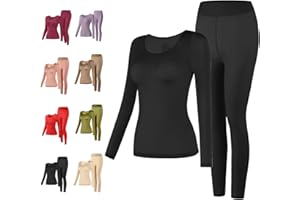 Seamless Elastic Thermal Inner Wear, Ultra-Thin Seamless Thermal Underwear for Women, Ultra-Soft Leggings Sets