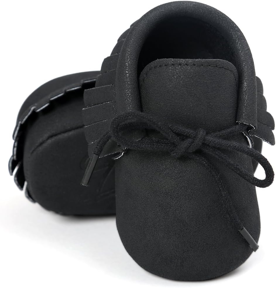 Baby Boys Girls Moccasins Sneakers Soft Sole Tassels Prewalker Anti-Slip Shoes