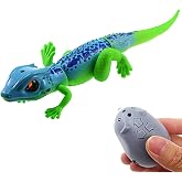 Tipmant RC Lizard Remote Control Animal Chameleon Realistic Crawler Vehicle Car Trick Halloween Christmas Prank Toys Birthday Kids (Green)