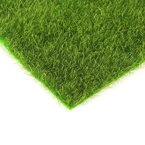 Gold Happy Synthetic Artificial Grass DIY micro landscaping mini gardening props Mat Turf Lawn Garden Micro Landscape Ornament Home Decor - Thumbnail 5