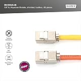 Digitus Cat-6A Shielded Keystone Module RJ45 Socket 48 pcs 500MHz 10GBase-T AWG view 5