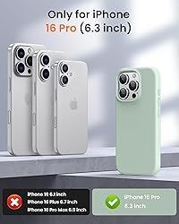 OuXul Designed for iPhone 16 Pro Case,Shockproof