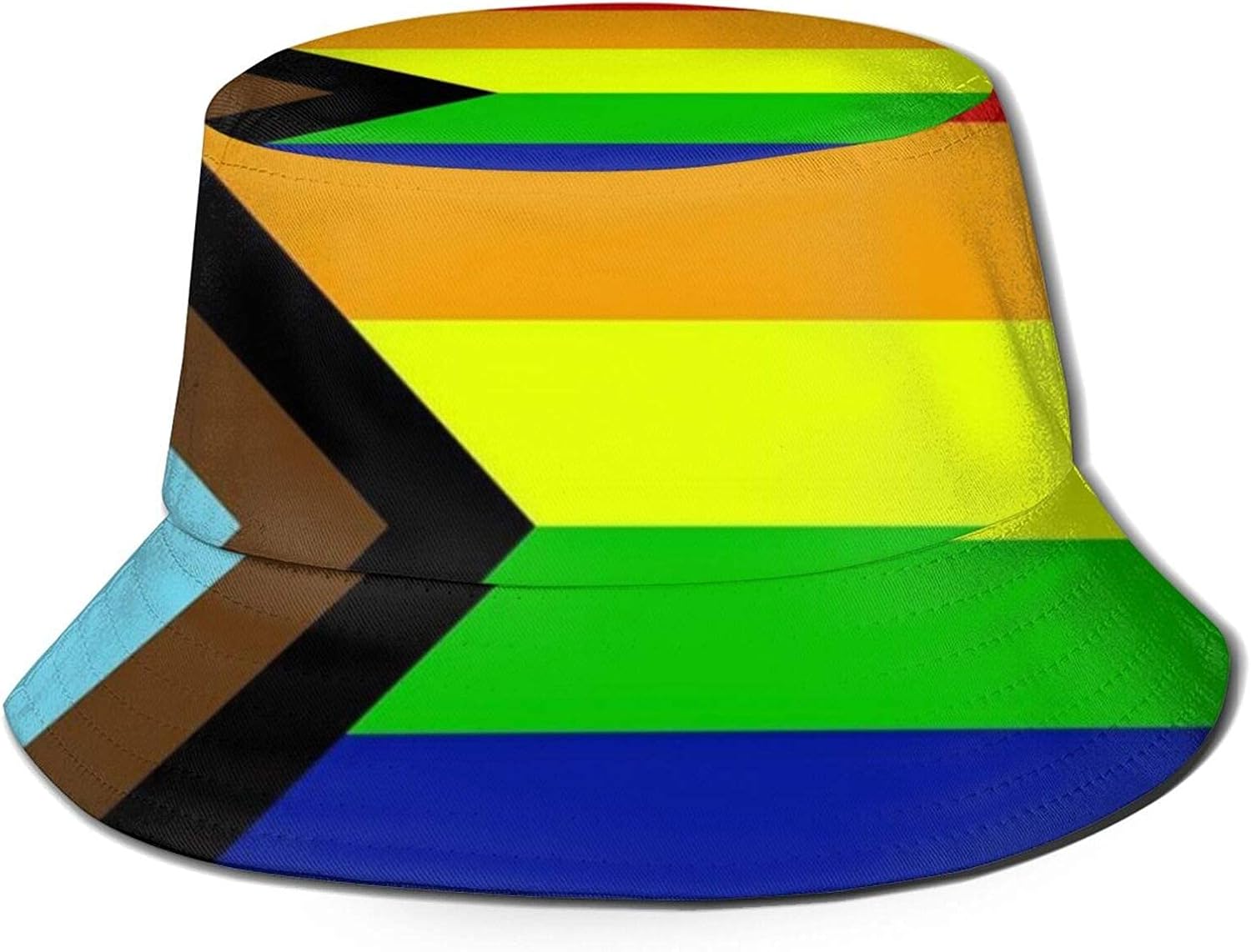 DJNGN Transgender Pride Rainbow Flag LGBTQ Bucket Hat Unisex Sun Hat