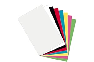 Creativity Street Pacon Plastic Art Sheets, Assorted 8 Colors, 11"