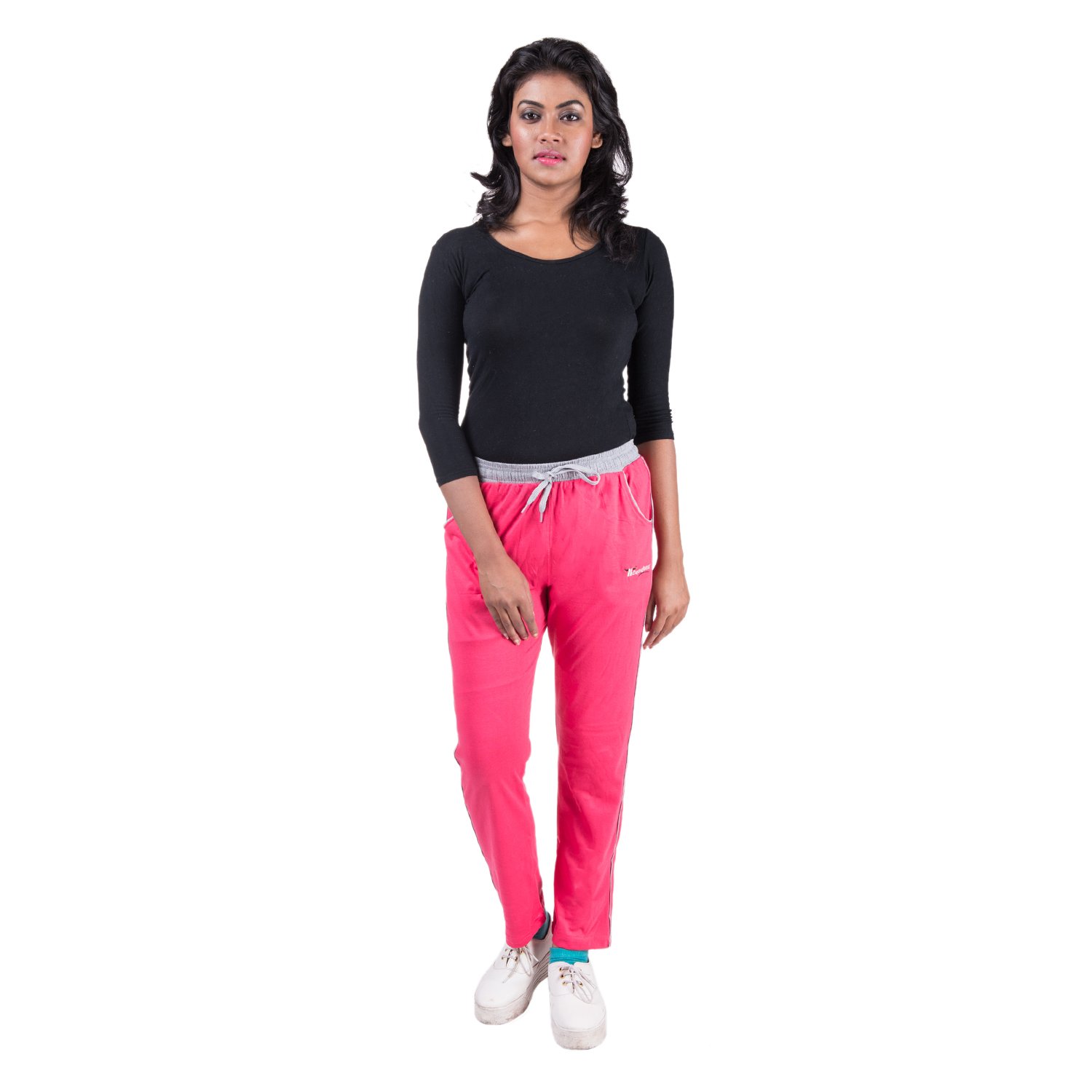 pink track pants womens