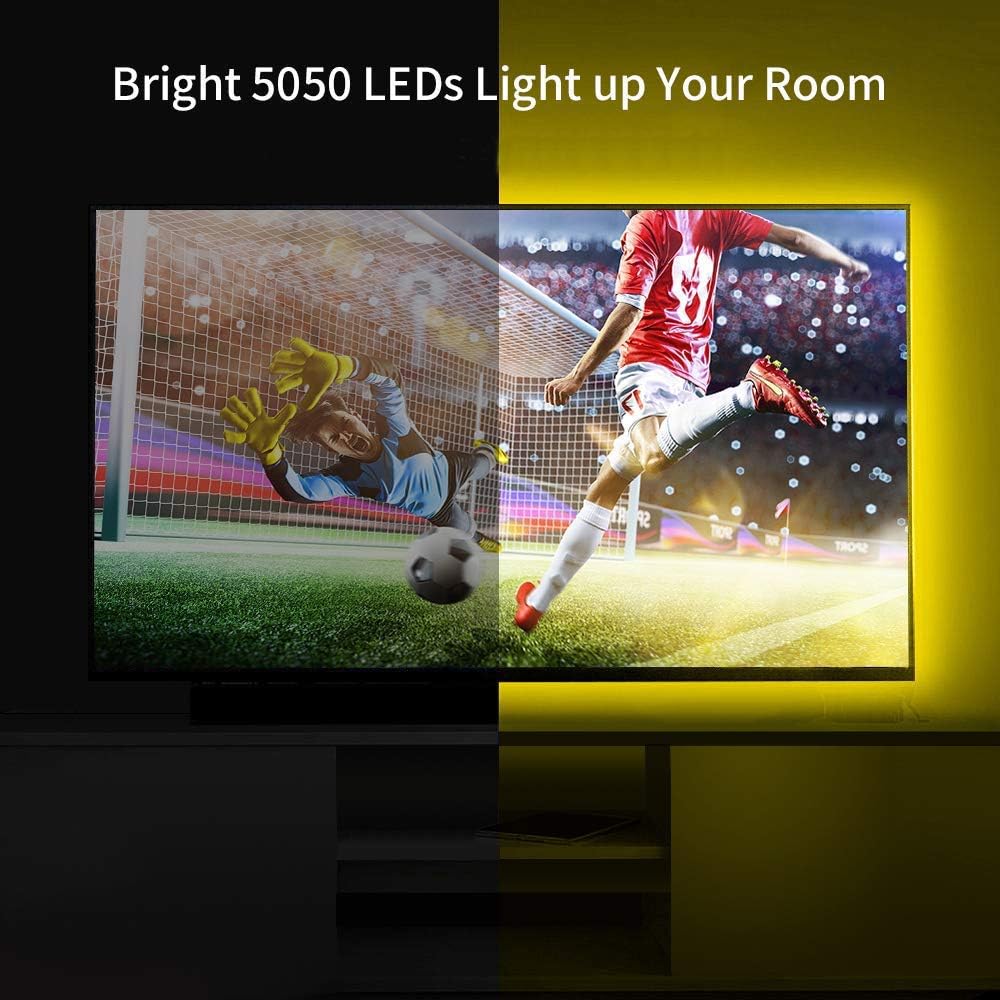 aijiaer TV LED Backlights, 9.8ft LED Strip Lights with Remote, USB Powered, Multicolor - Image 4