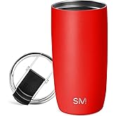 Simple Modern Travel Coffee Mug Tumbler with Flip Lid | Reusable Insulated Stainless Steel Cold Brew Iced Coffee Cup Thermos | Gifts for Women Men Him Her | Voyager Collection | 16oz | Saffron