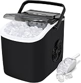 1ABOVE Countertop Ice Maker 12kg/24H 9 Cubes in 6 Min Self-Cleaning Black view 1