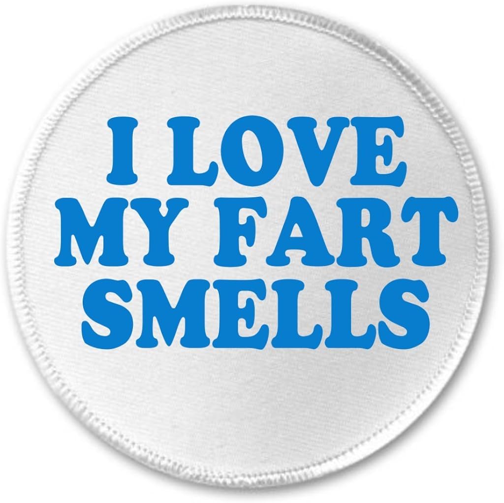 A&T Designs I Love My Fart Smells 3" Sew On Patch Farting