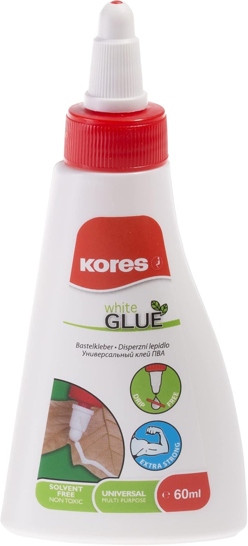 Kores Extra Strong Glue PVA 60ml Non-Toxic Crafting Adhesive