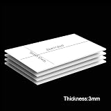 BENECREAT 5 Sheets 3mm White Foam Boards 30x20cm PVC Poster Mount Craft view 2