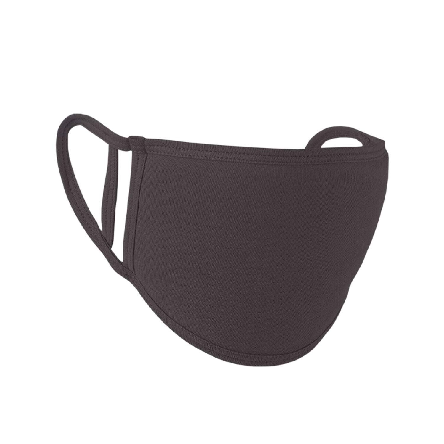 Kids Face Mask Reusable Washable Face Covering for Children 2 Ply Face Mask, Cotton Face Mask Breathable Safety Mask Protection from Pollution, Grey, 14cm x 10cm, 5pcs