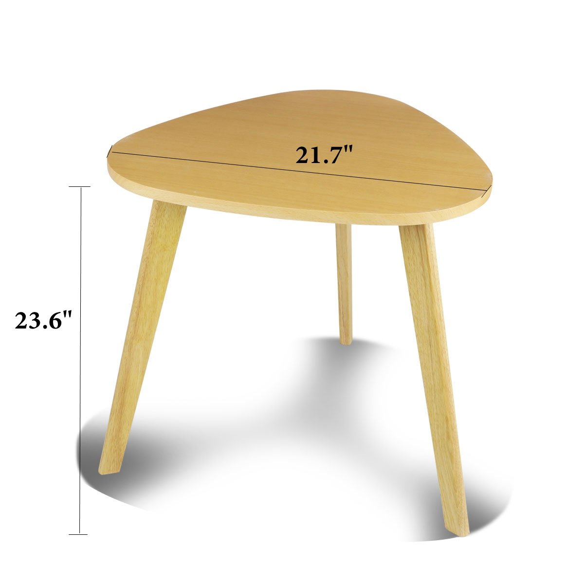 Magshion Modern White Triangle Top Nesting Tables Living Room Side End