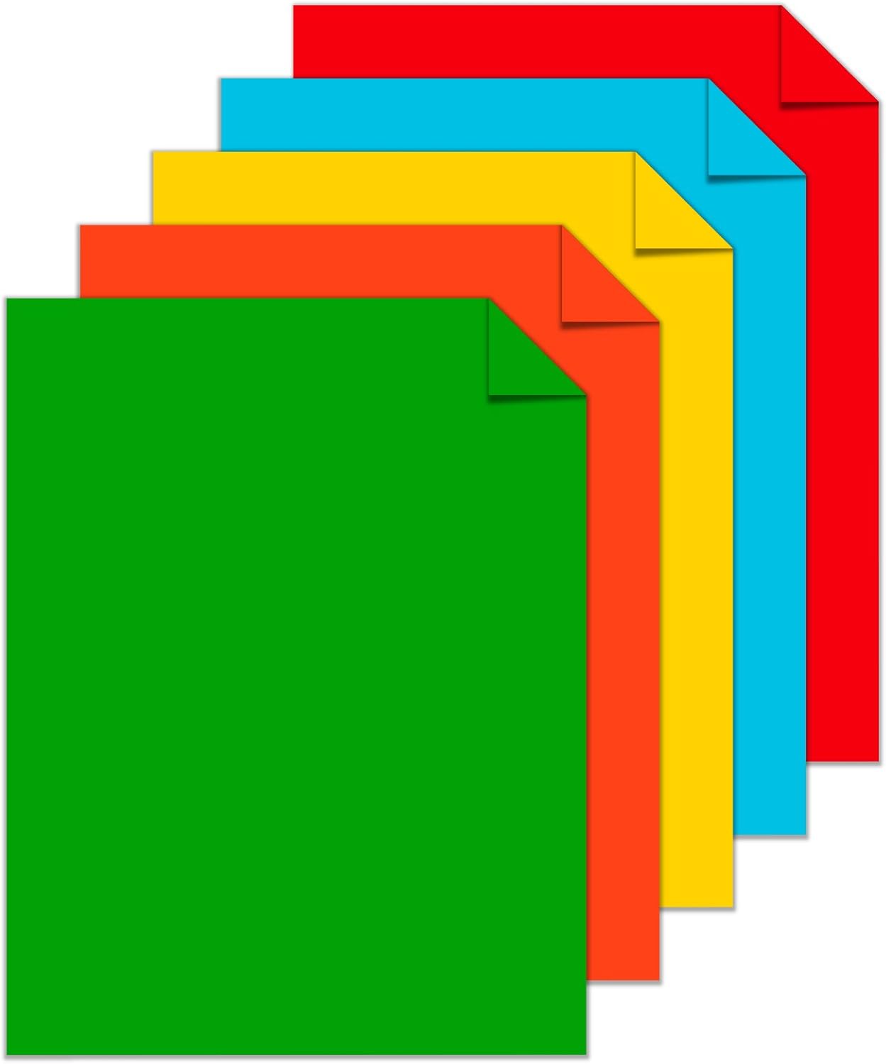 Astrobrights Colored Cardstock, 8.5” x 11”, 65 lb / 176 gsm, "Spectrum" 25-Color Assortment, 75 Sheets (80944-01) : Office Products