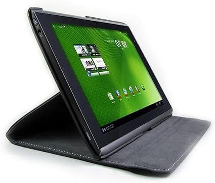 Amazon Duragadget Acer アイコニア シルバー Iconia Tab A500 A500 10s16専用 360度回転可能 黒 Puレザー フォルディングフォリオスタンドケース Duragadget タブレット 通販