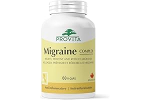 Provita Migraine - Natural Herbal Solution for Headaches, Prevent & Reduce Severity of Migraines (60 Capsules)