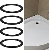 ECSiNG 4Pcs 90mm Shower Tray Base Trap Waste Rubber Seal 105x85x4mm view 2