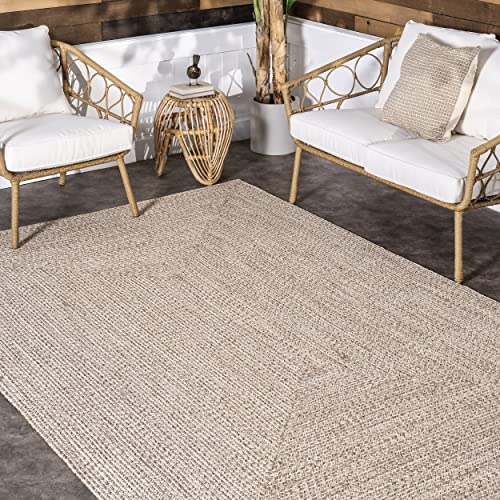 nuLOOM Wynn Braided Indoor/Outdoor Area Rug, 5' x 8', Tan Pricepulse