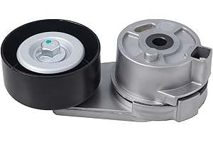 AUQDD 38419 Belt Tensioner and Pulley Assembly (Location:Air Conditioning,For V6-3.6L) Fit For 2004-2009 Cadi-llac CTS SRX,2005-2011 STS (19186933 89387 12577655)