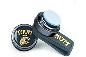 BANLY TAOM Round Shaped Pool Chalk Holder, Portable Pool Chalk Cubes, Magnetic Mini Chalk Holder Pool Billiards, Pool Cue Chalk Case Container Box for Billiard Cue Tip Tool Pool Table Snooker Accessories