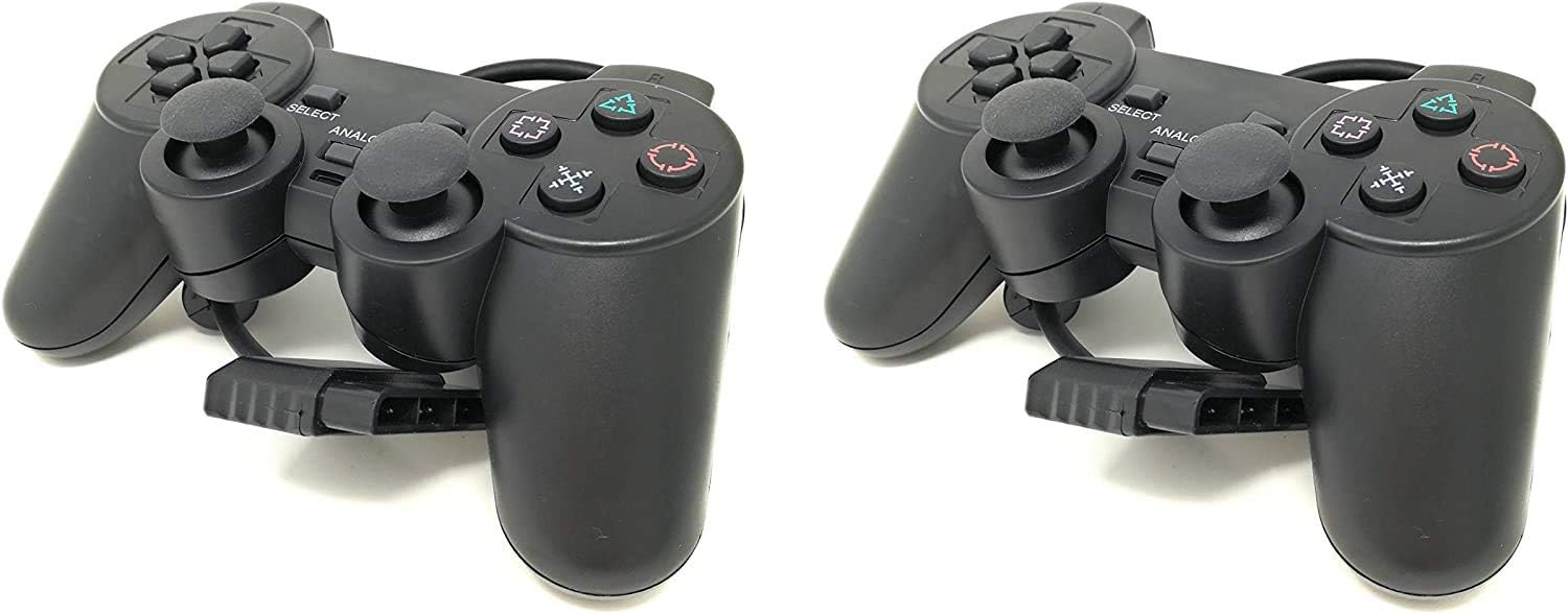 LowPrice2017® Kit 2 Controller Pad Gamepad joystick ps1 ps2 Playstation 2