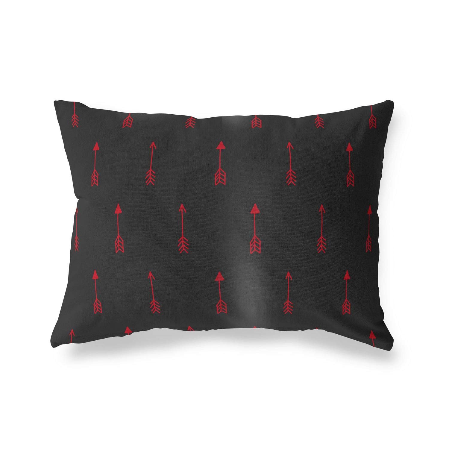 Bonamaison Decorative Cushion Cover Red & Black, Throw Pillow Covers, Home Decorative Pillowcases for Livingroom, Sofa, Bedroom, Size: 35x50 Cm - Designed and Manufactured in Turkey