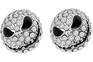 MYOSPARK Happy Jack Crystal Stud Post Earrings Halloween Jewelry Gift