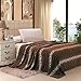 Plazatex Animal Prints MicroPlush Leopard King Blanket Gray & Black