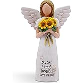 AcowSpt Sunflower Gifts for Women, Get Well Gifts for Women, Thinking of You Gift for Womens, Self Care Gift for Womens, Sculpted Hand-Painted Figure