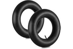NIGOOLATA 4.80/4.00-8" Inner Tube with Straight Valve Stem (2-Pack) - Heavy Duty Replacement Tire Tubes for Wheelbarrows, Mowers, Hand Trucks, Dollies